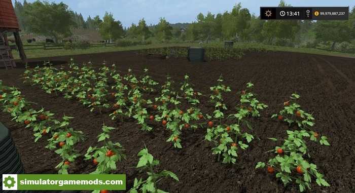 FS17 – Placeable Tomato Field V1.0