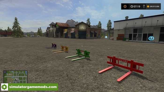 FS17 – Stoll Long Pallet Multicolor Fork V1.3