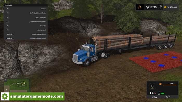 FS17 – Timber Runner Wide With Autoload V1.0