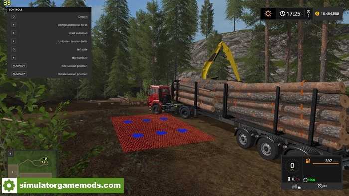 FS17 – Timber Runner Wide With Autoload V1.0