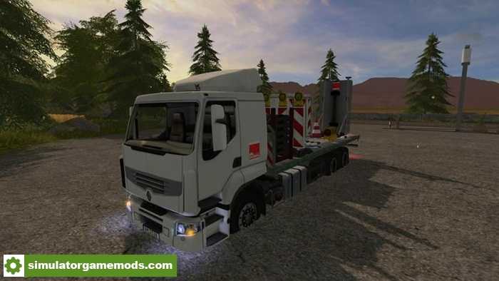 FS17 – Traffic Truck With Warning Structure With Light V1.0