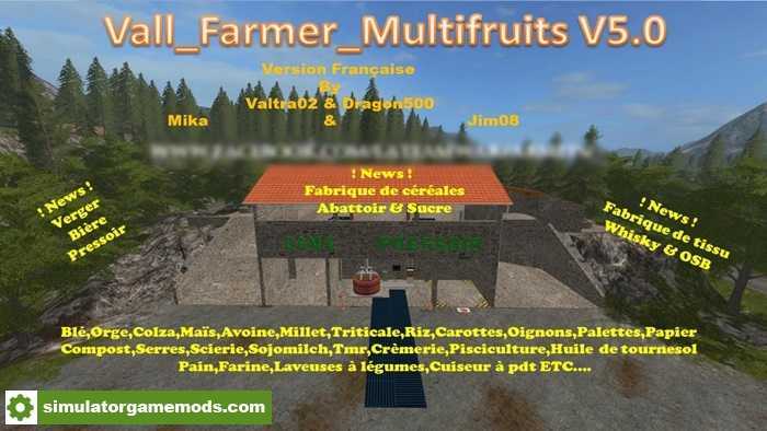 FS17 – Vall Farmer Multifruits Map V5.0
