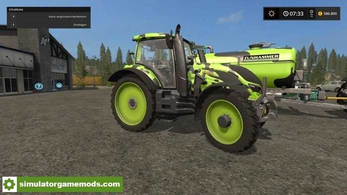 FS17 – Valtra T Series Cow GT Edition + Zunhammer 18500 PEV V1