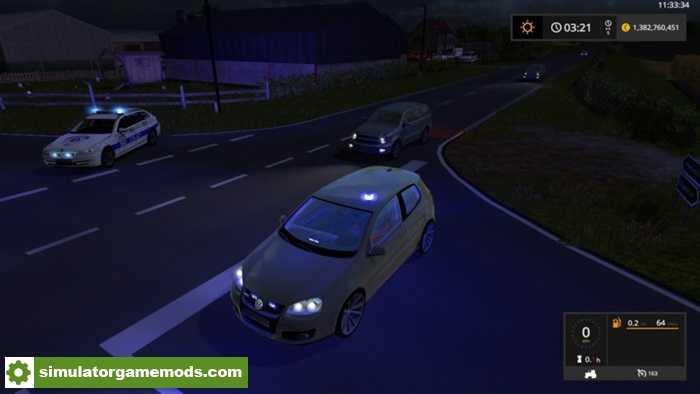 FS17 – Volkswagen Golf 5 Unmarked Police Car Mod V2.0