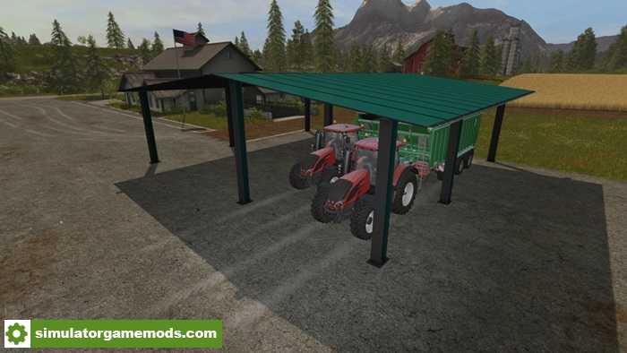 FS17 – Placeable VPORT Extended Shed