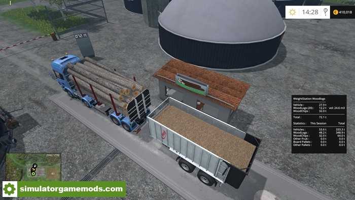 FS15 – Placeable Weightstation for Wood Logs V1.0