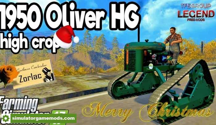 FS17 – 1950 Oliver HG High Crop Tractor