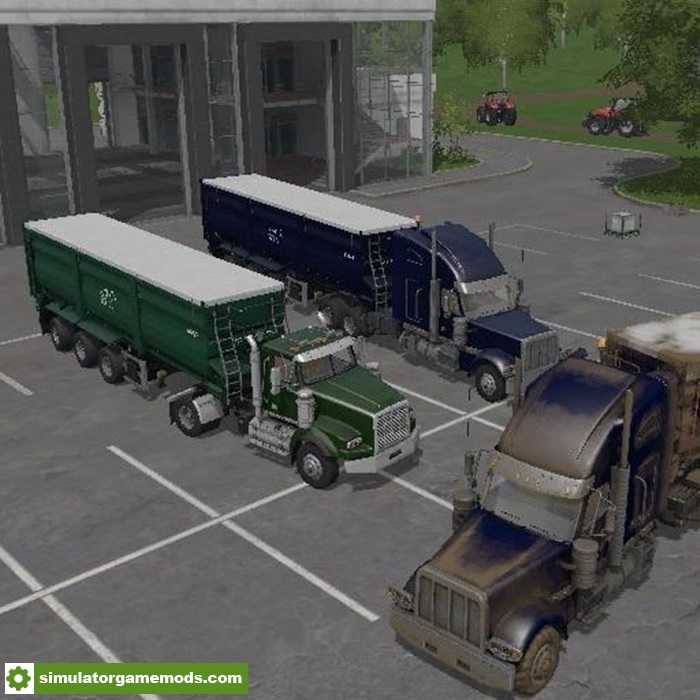 FS17 – Blue & Green American Truck Pack V6.0 Fixed