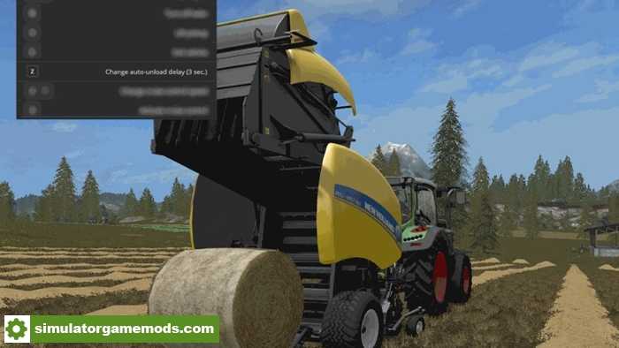 FS17 – Automatic Unload for Round-Balers V1.1.0.24