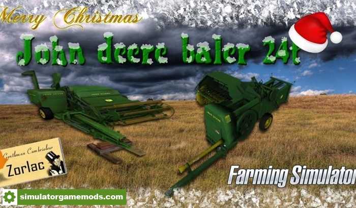 FS17 – John Deere 24T Baler Machine