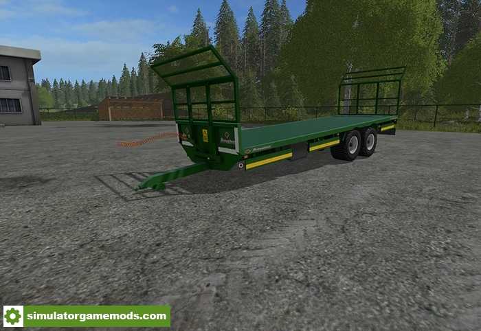 FS17 – Broughan 28 Foot Bale Trailer With Creels Mod