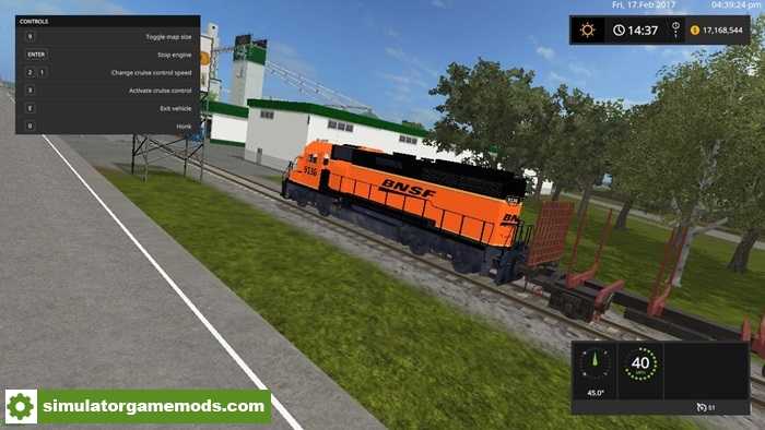 FS17 – BSNF Orange Train V1.0