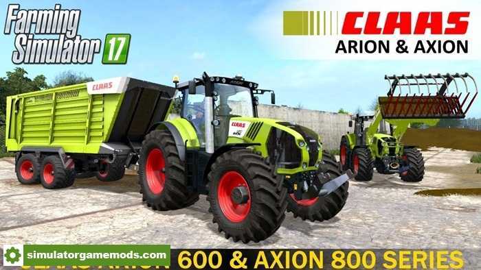 FS17 – Claas Arion 600 & Axion 800 Series V1.1
