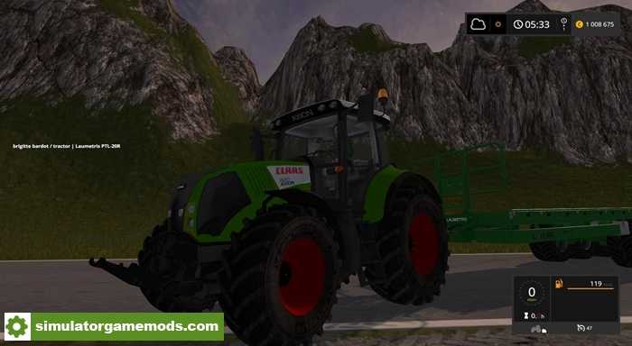 FS17 – Claas 820 Axion Tractor V1