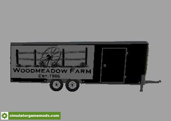 FS17 – Enclosed Woodmeadow Farm Trailer V1.0