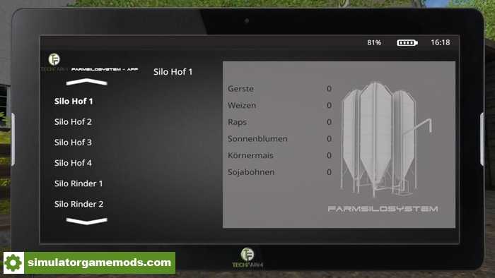 FS17 – Farming Tablet – APP: Farmilo System V1.0