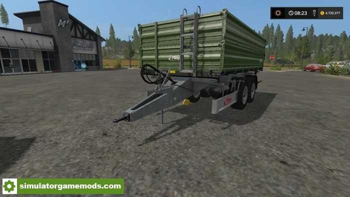 FS17 – Fliegl TDK160 Trailer V3.09 New Tires