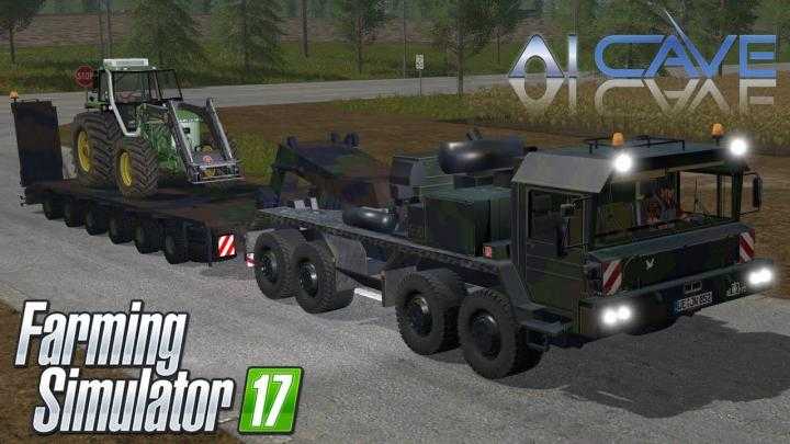 FS17 – Army Truck And Trailer V1