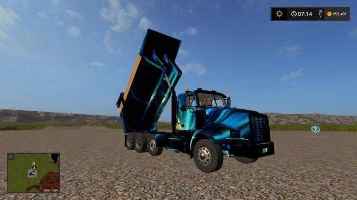 FS17 – Bbm Triaxledumptruck Blue Fire Truck V1