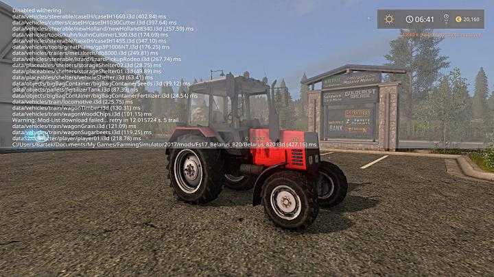 FS17 – Belarus 820 Tractor V1