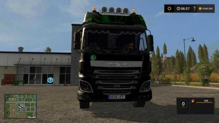 FS17 – Daf Xf 95 Green Decal Truck V1