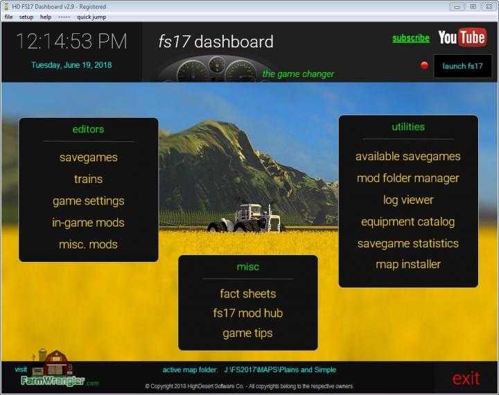 FS17 – Dashboard V2.91