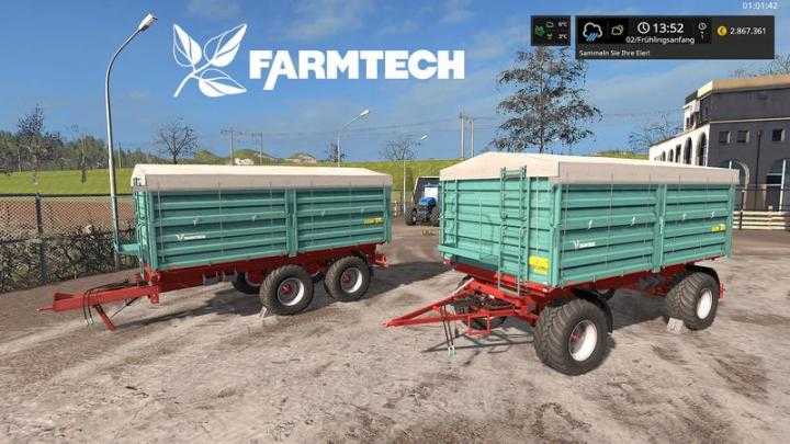 FS17 – [Fbm Team] Farmtech Trailer Set Dh V1