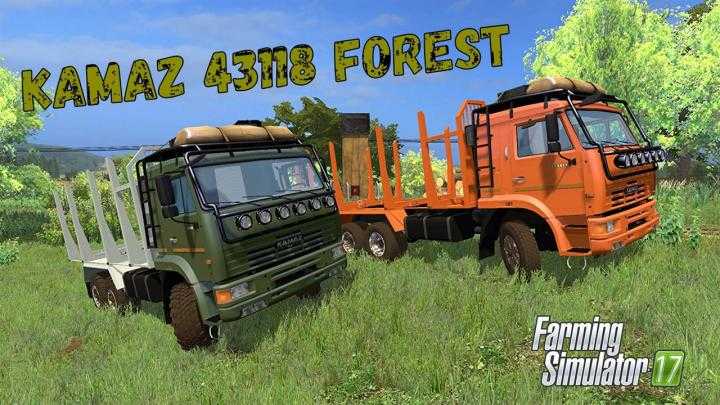 FS17 – Kamaz 44118 Forest + Trailer V1