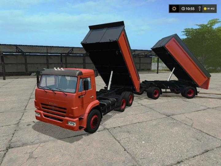 FS17 – Kamaz 65115 And Trailer 93043 V1