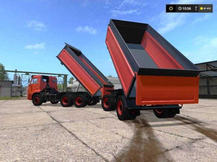 FS17 – Kamaz 65115 And Trailer 93043 V1