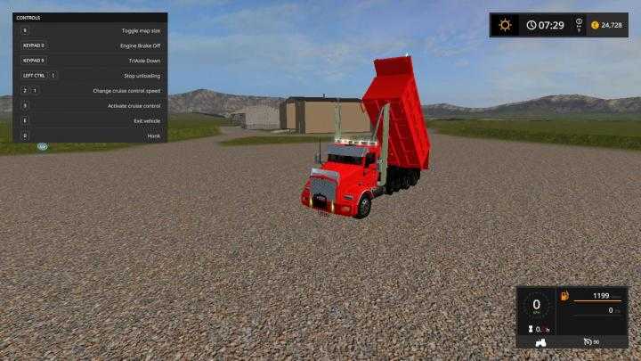 FS17 – Kenwortht800 Dump Truck V1.0.0.2