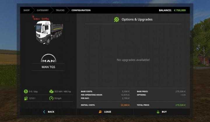 FS17 – Man 22S Tgs Truck V1