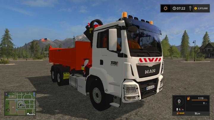 FS17 – Man Crane Tipper (Tpm Version) V1