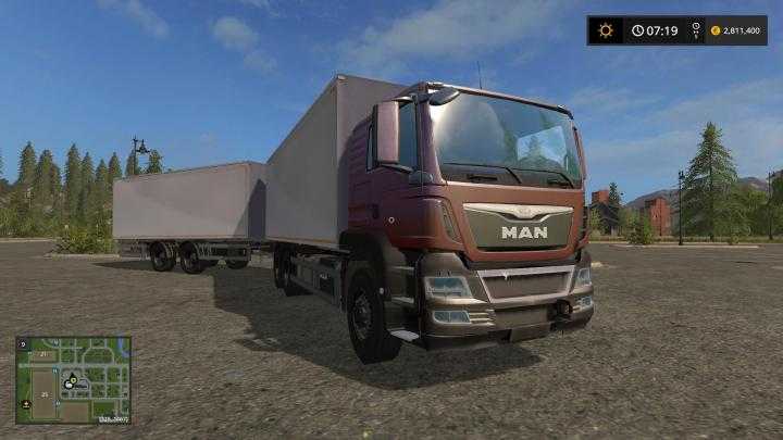 FS17 – Man Palletloader Truck + Trailer V1