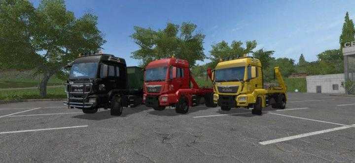 FS17 – Man Skip Truck With Container V1