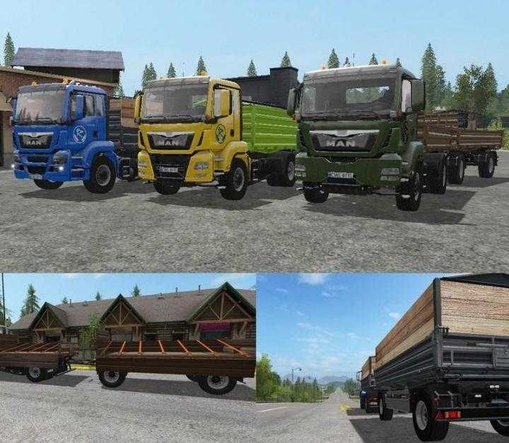 FS17 – Man Tgs Tipper Truck Pack V1