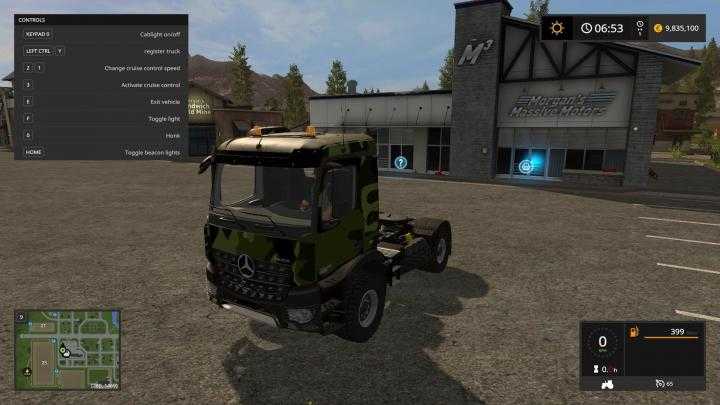 FS17 – Mercedes Arocs Agrar Camouflage V1