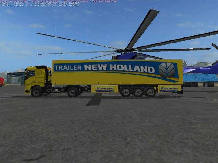 FS17 – New Holland Yellow 3And1 V1.1
