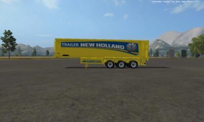 FS17 – Желтый навалочный прицеп New Holland V1.5