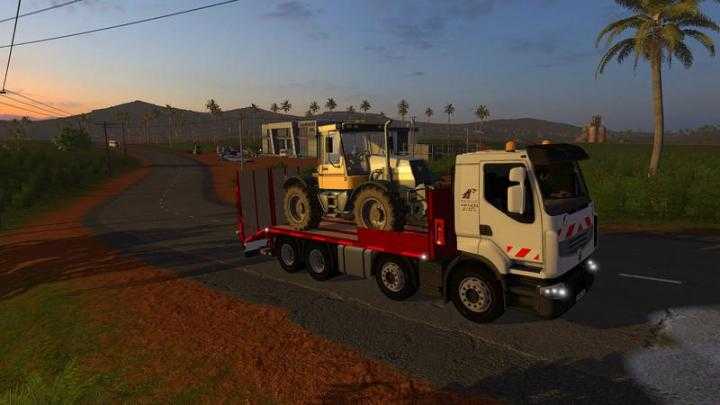 FS17 – Renault Low Loader Truck With Folding Ramps V1.0.0.1