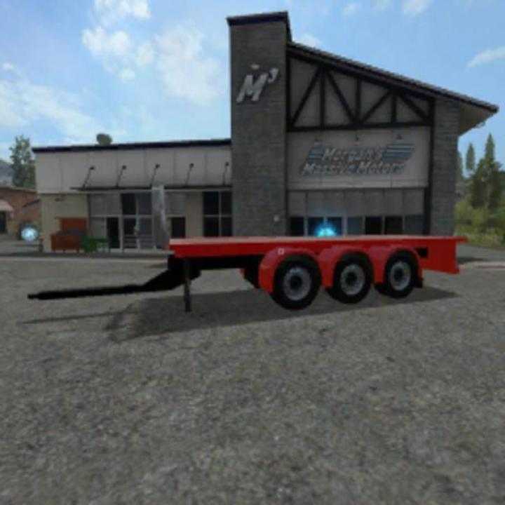FS17 – Scania S Flatbed And Matching Trailer V1