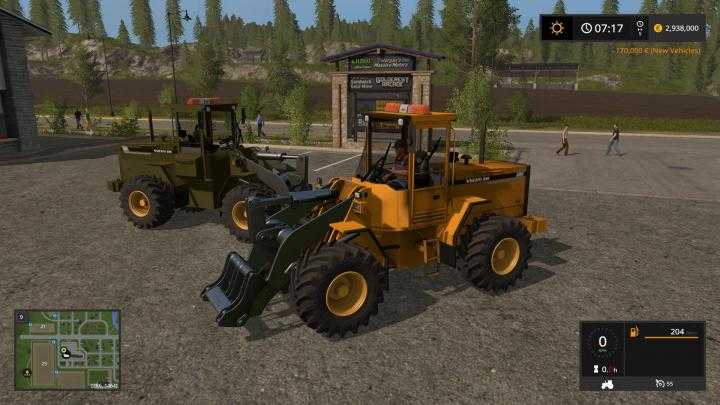 FS17 – Volvo L90C Military Green And Yellow V1