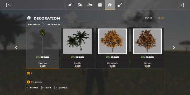 FS19 – 31 Trees Pack V1.1