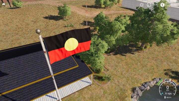 FS19 – Australian Aboriginal Flag V1