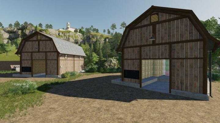 FS19 – Bale Storage Barns V1.0.1.0