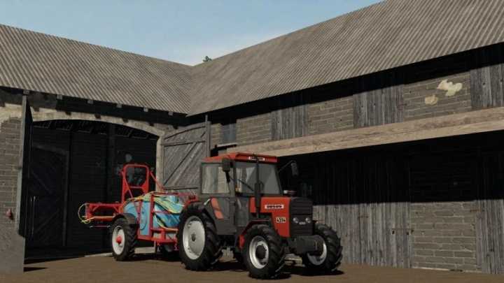 Barn With Black Brick Cowshed V1.0 FS19