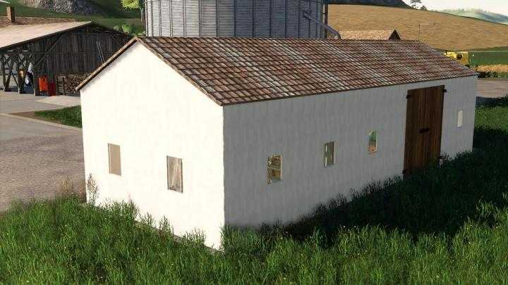 FS19 – Barn With Workshop And Hayfloor V1