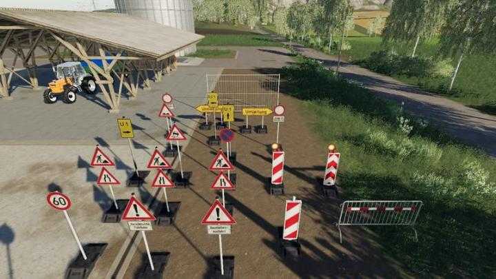 FS19 – Barrier Pack Placeable V1