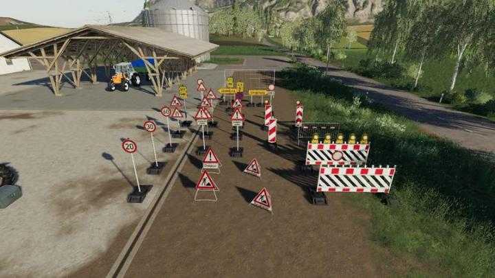 FS19 – Barrier Pack Placeable V1