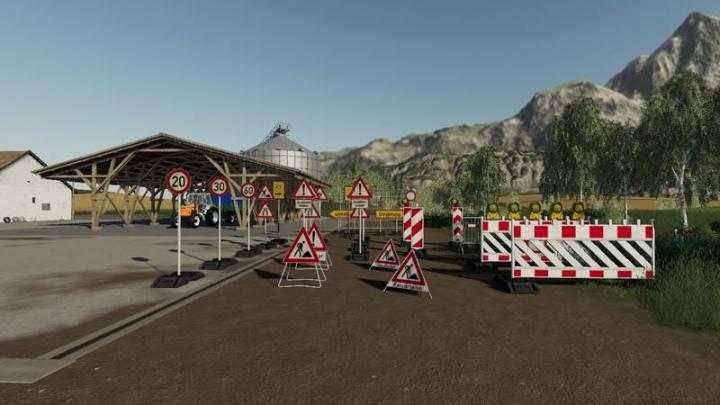 FS19 – Barrier Pack Placeable V1